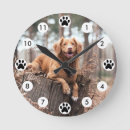 Search for pet photo clocks Wall