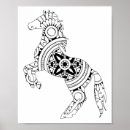 Search for black horse silhouette posters Outline