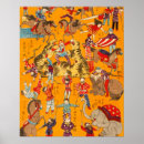 Search for vintage clown art Horses