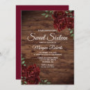 Search for wood sweet 16 invitations Rustic