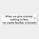 Search for criminals bumper stickers Law