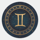 Search for gemini zodiac stickers Golden