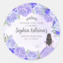 Search for purple princess stickers 15th birthday party