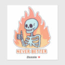 Search for never die stickers Skull