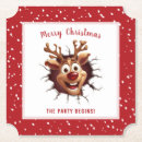 Search for funny christmas coasters Reindeer