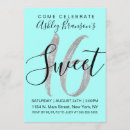 Search for teal and silver sweet 16 invitations Chic