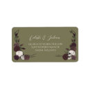 Search for gothic skull return address labels Elegant
