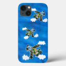 Search for jet plane in the sky iphone cases Military