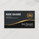 Search for ride share business cards Taxi