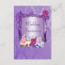 Search for flowery wedding invitations Purple