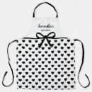 Search for black and white polka dot aprons Baker