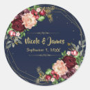 Search for navy and gold wedding stickers Watercolor