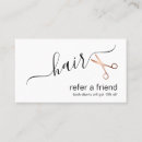 Search for hairdresser referral cards Copper