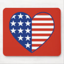 Search for flag heart mousepads Usa