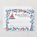 Search for baby shower words of wisdom advice cards Boy