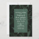 Search for green and black wedding invitations Botanical