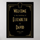 Search for great gatsby welcome signs Black and gold
