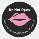 Search for do not open stickers Black
