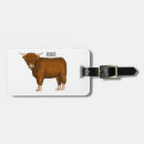 Search for highland cattle luggage tags Scottish