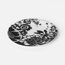 Search for black and white floral pattern plates Modern