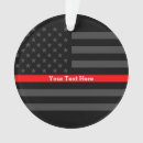 Search for volunteer ornaments Thin red line