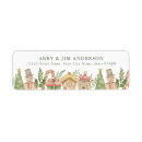 Search for gingerbread house return address labels Christmas tree