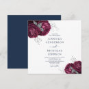 Search for deep red square invitations Floral