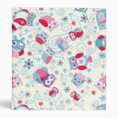 Search for owl pattern binders Cute