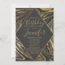 Search for black marble invitations Gold foil