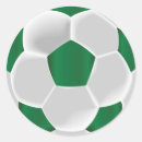 Search for green soccer ball stickers White