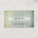 Search for music studio business cards Sound engineer
