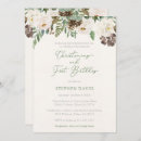 Search for winter christening invitations Watercolor