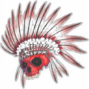 Search for native skull stickers Headdress