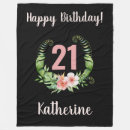 Search for 21st birthday blankets Twenty one