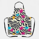 Search for zebra stripe aprons Black and white stripes