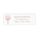 Search for birthday balloon return address labels Hot air balloon