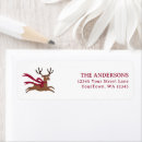 Search for 50s return address labels Retro christmas