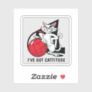 Search for cat attitude stickers Humour