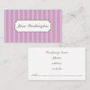 Recherche de rayures violettes cartes visite Lavande