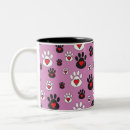 Search for heart paw mugs Black and white