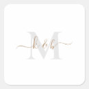 Search for gold monogrammed stickers Modern