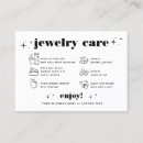Search for jewelry care business cards Handmade small business