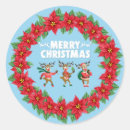 Search for dancing reindeer stickers Santa