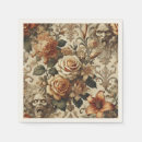 Search for antique halloween napkins Gothic