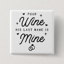 Search for just married buttons Bride