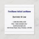 Search for barrister business cards Counsel
