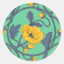 Search for art nouveau flower stickers Vintage