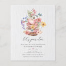 Search for linen bridal shower invitations Pink