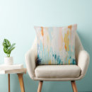 Recherche de turquoise et orange coussins Abstrait