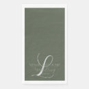 Search for guest towels napkins Initials